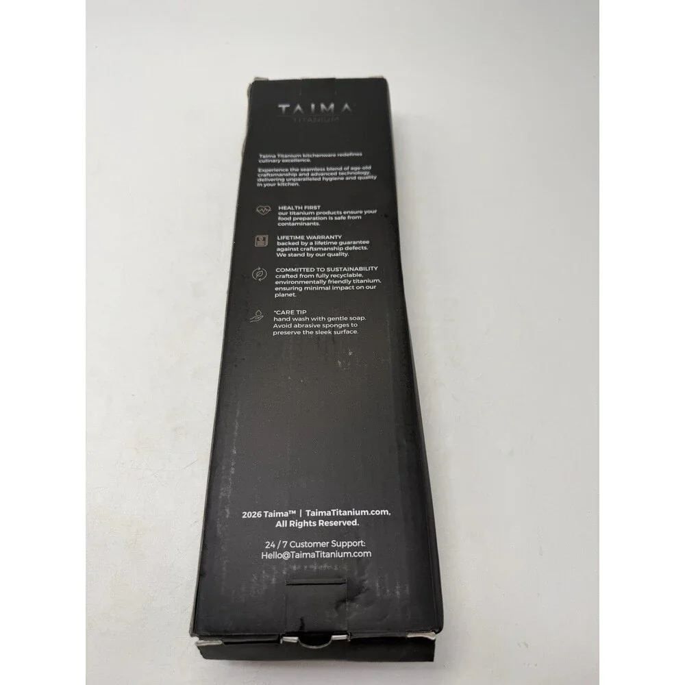 Taima 100% Pure Titanium Spatula Kitchen Utensil Lightweight, Antibacterial
